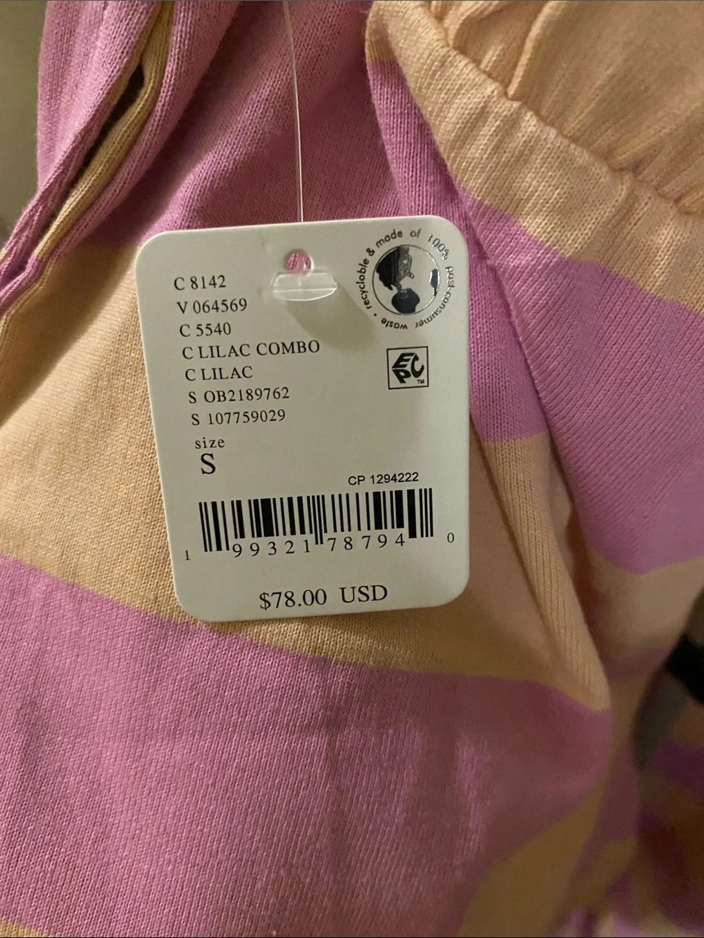 NWT FP FREEST DAKOTA PANTS IN COLOR LILIAC COMBO SIZE SMALL